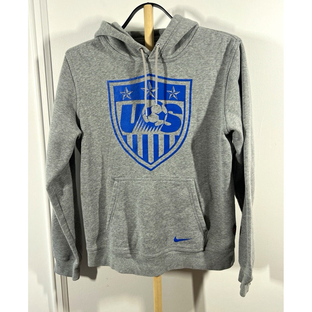 Nike USA Soccer Hoodie Mens Small Gray USMNT U.S. National Team Pullover